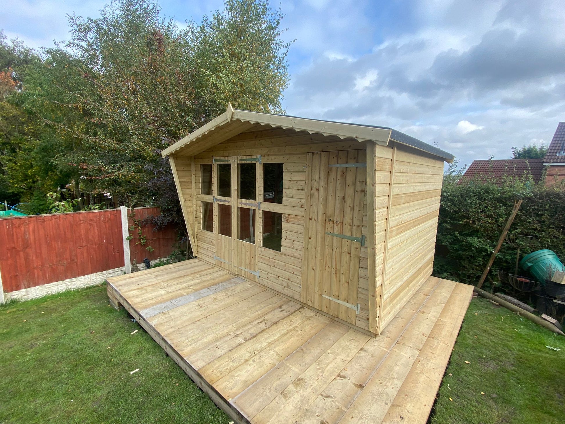 12x8 Tanalised Summerhouse/Shed Combination Building throwingfish